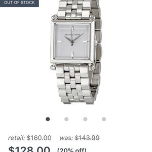 Michael Kora Silver Watch